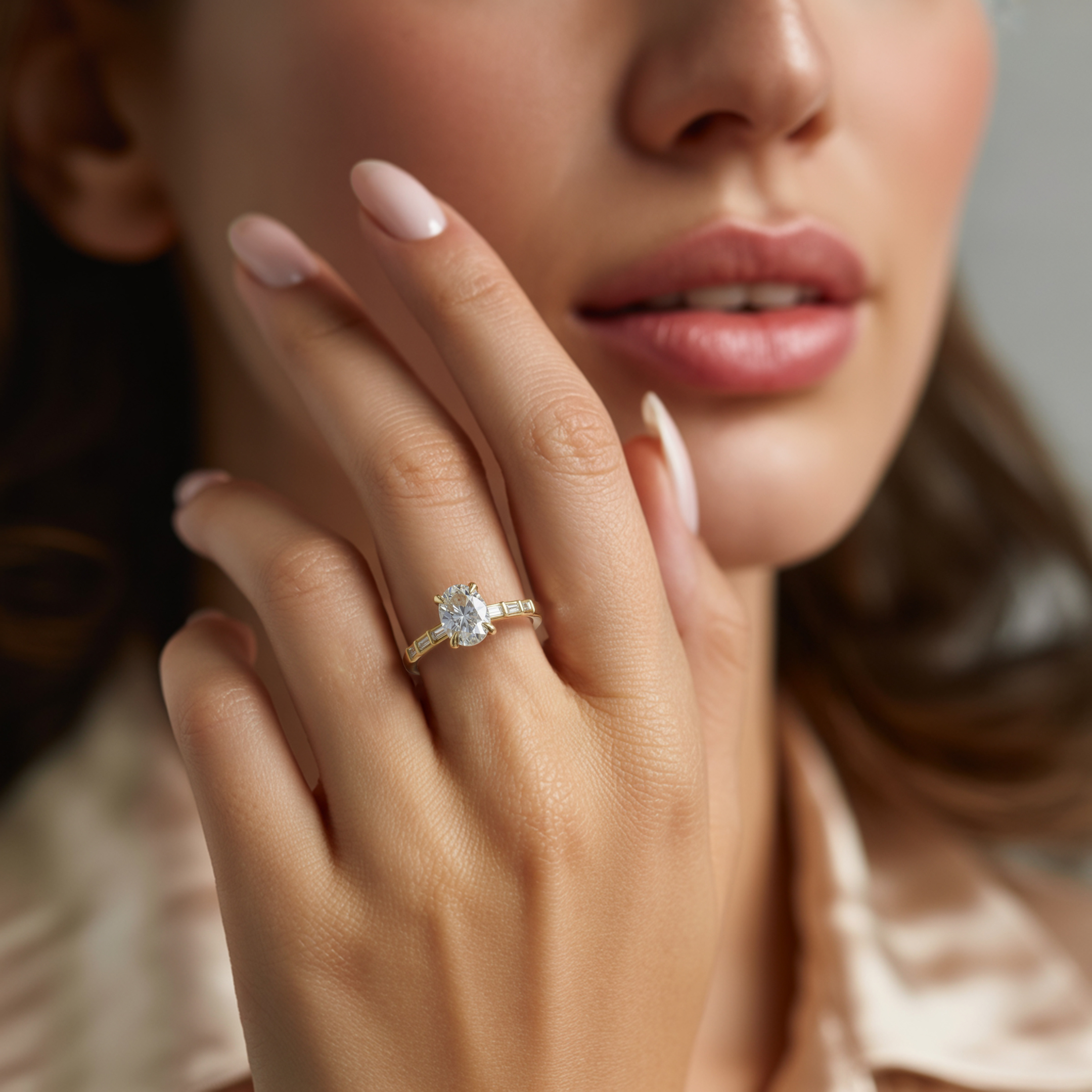 Lumiera’s Prism | 2CT Oval Diamond Solitaire Engagement Ring