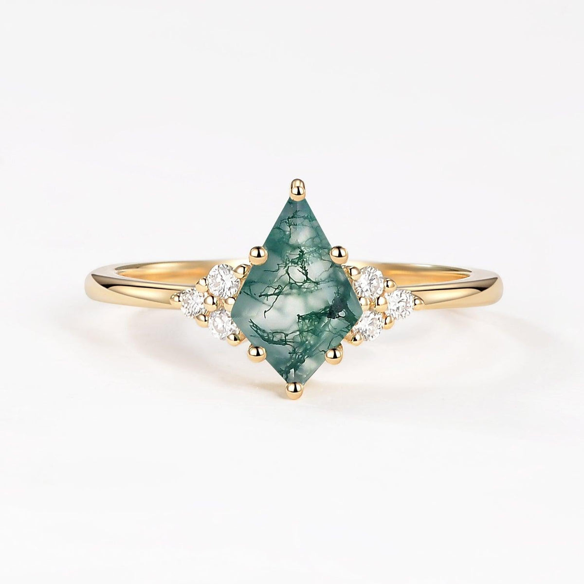 Isadora’s Verdant | Kite Moss Agate Engagement Ring