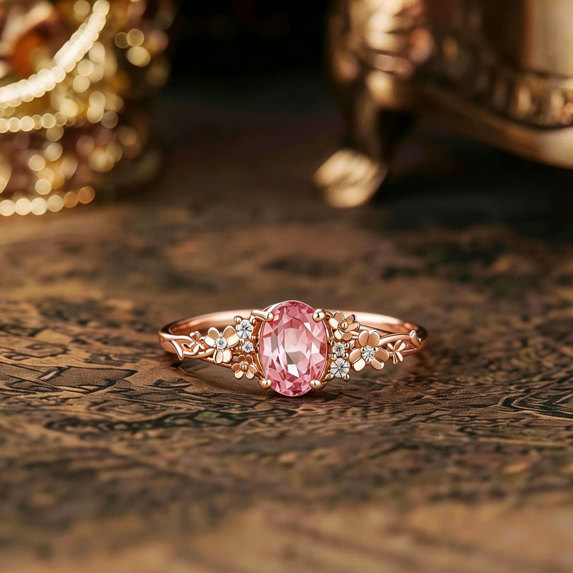 Leaf Inspired | Leaf Clover Design Lab Papalacha Engagement Ring