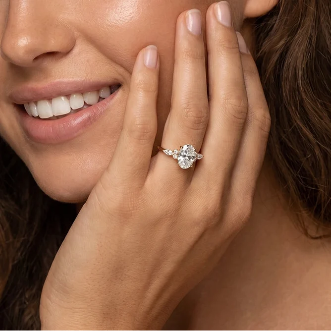 Odette’s Luster | 1.5CT Vintage Oval Diamond Engagement Ring