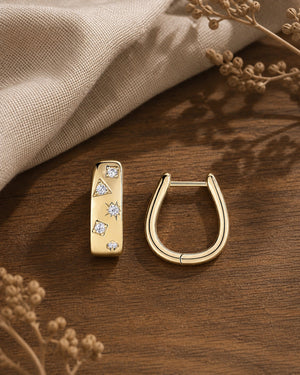 Adjustable Opal Halo Gold Solitaire Ring in Silver on walnut tabletop
