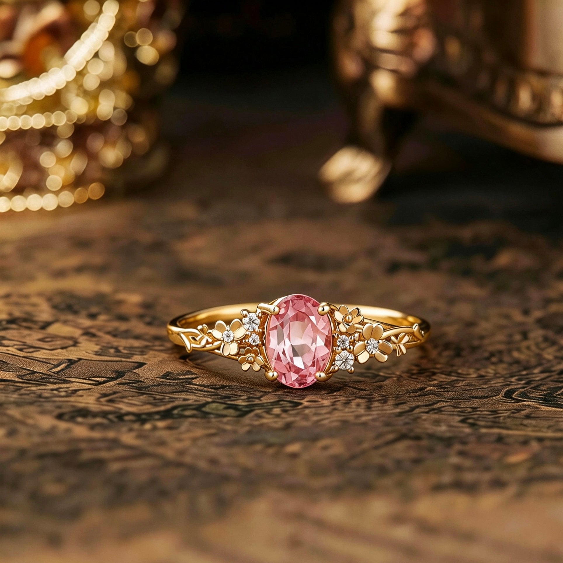 Leaf Inspired | Leaf Clover Design Lab Papalacha Engagement Ring